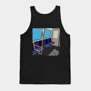 Transperth B-Series Train Interior Cartoon Tank Top